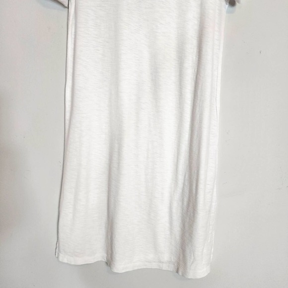 NWT James Perse White Rolled Sleeve Cotton Blend White T-Shirt Dress Size 2 or M - Picture 6 of 9